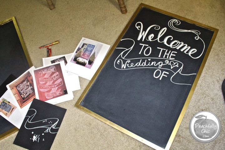 DIY Wedding Chalkboard Signs
 DIY Wedding Chalkboard Signs