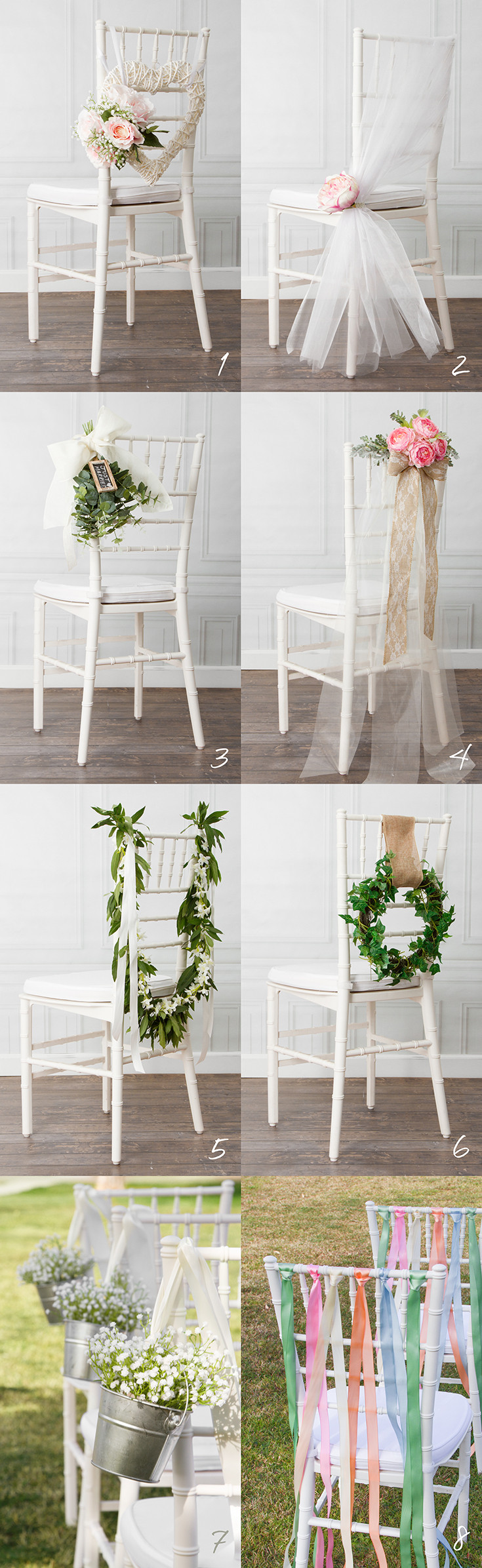 DIY Wedding Decor Ideas
 8 Beautiful DIY Wedding Chair Decorations