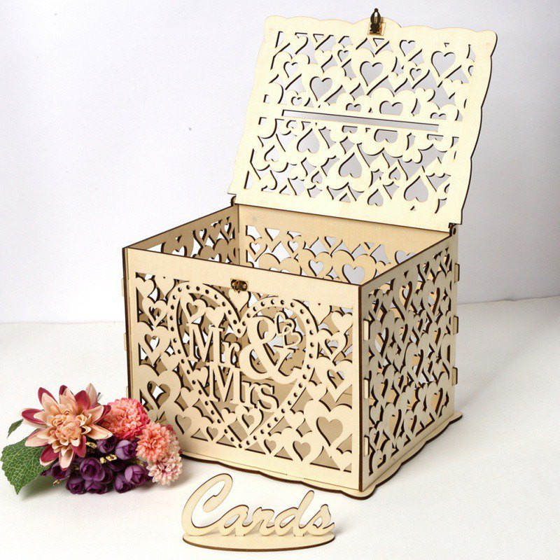src=bing&albslr= &isdl=y DIY Wedding Money Box
DIY Wooden Card Box Gift Wedding Romantic Wooden Money Box