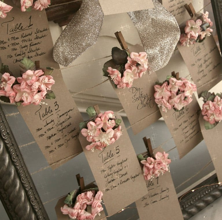 DIY Wedding Seating Chart
 DIY Vintage Wedding Seating Chart Craft