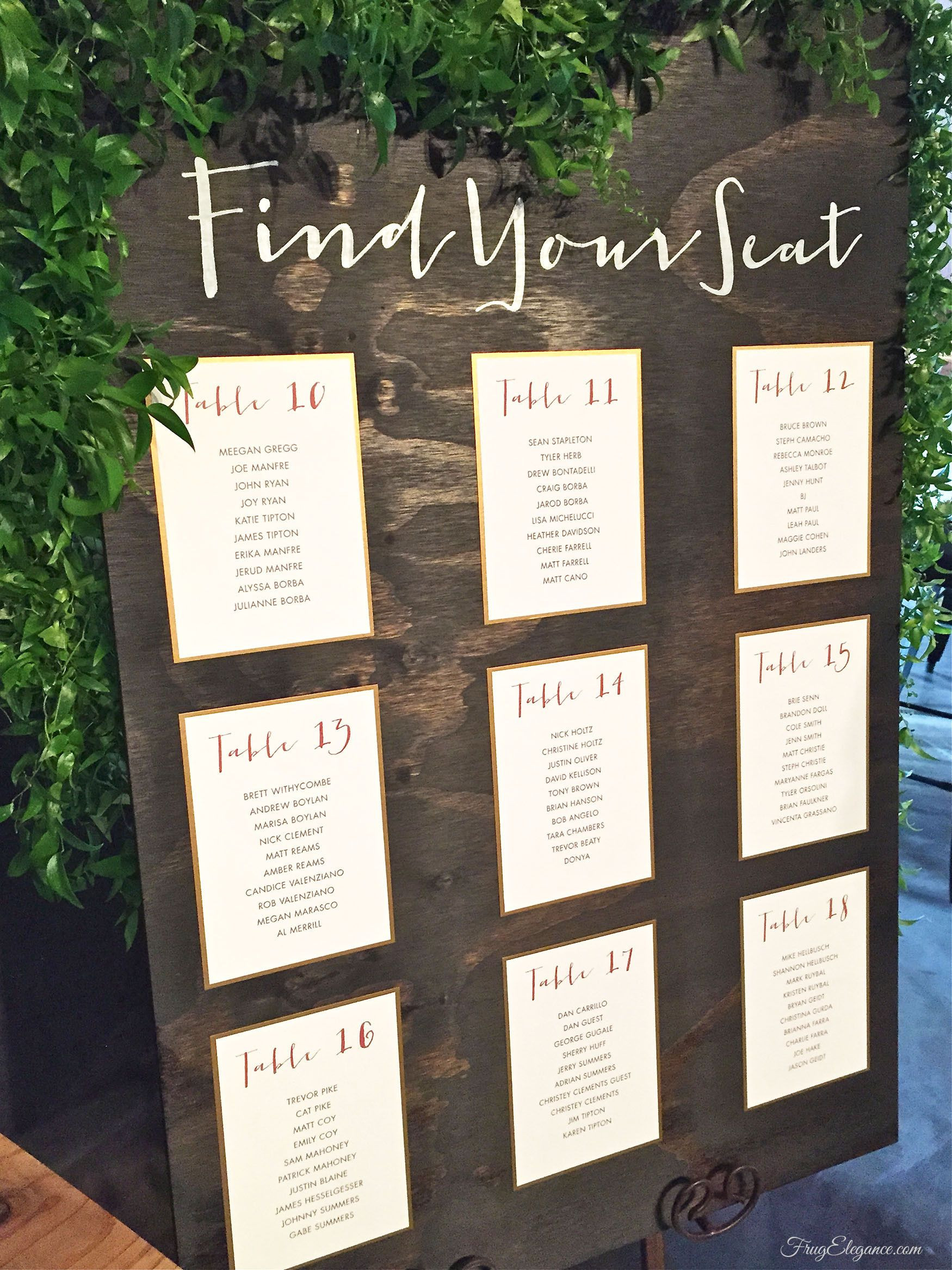 DIY Wedding Seating Chart
 diy wedding seating chart Google Search