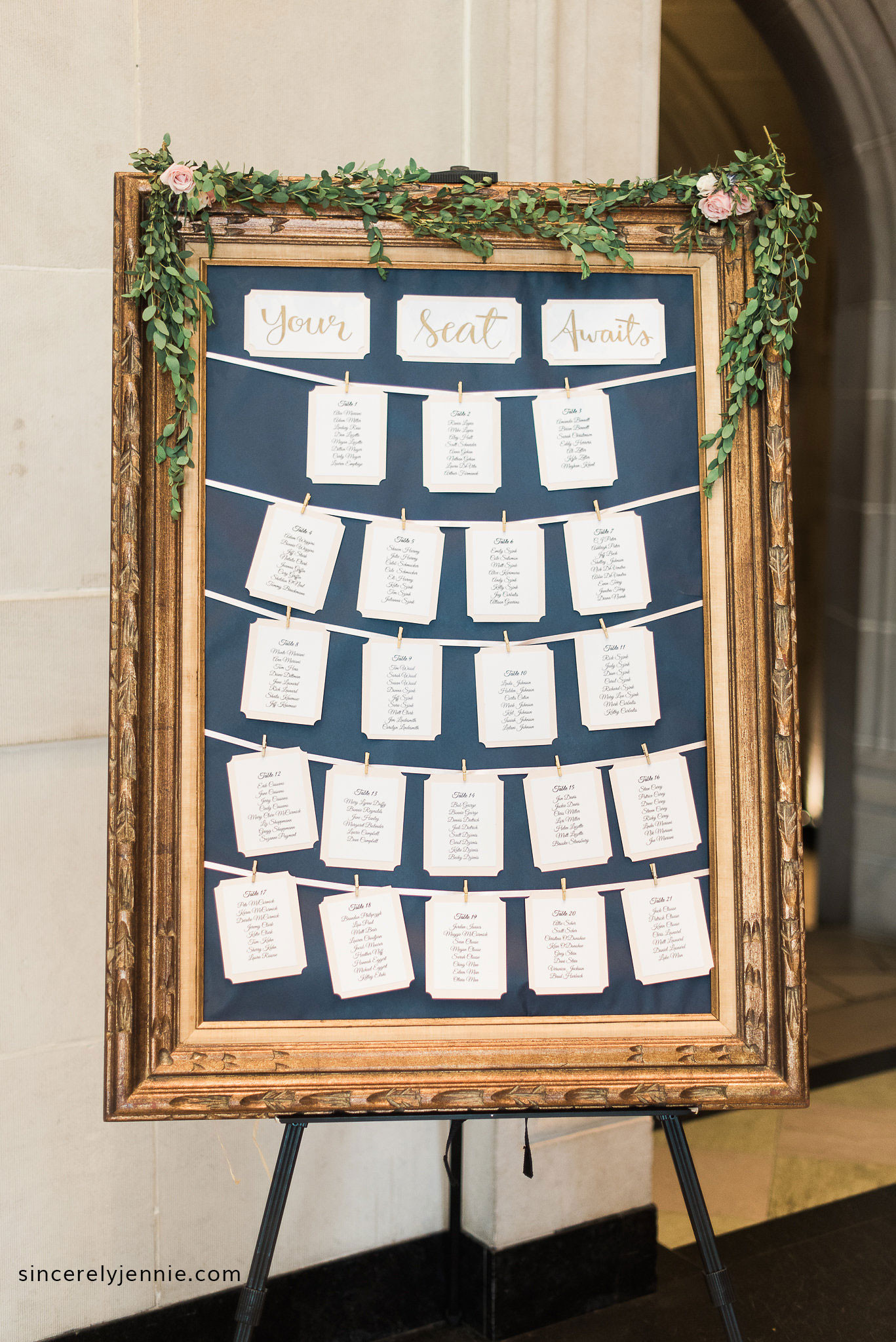 DIY Wedding Seating Chart
 Sincerely Jennie DIY Wedding Seating Chart Instructions