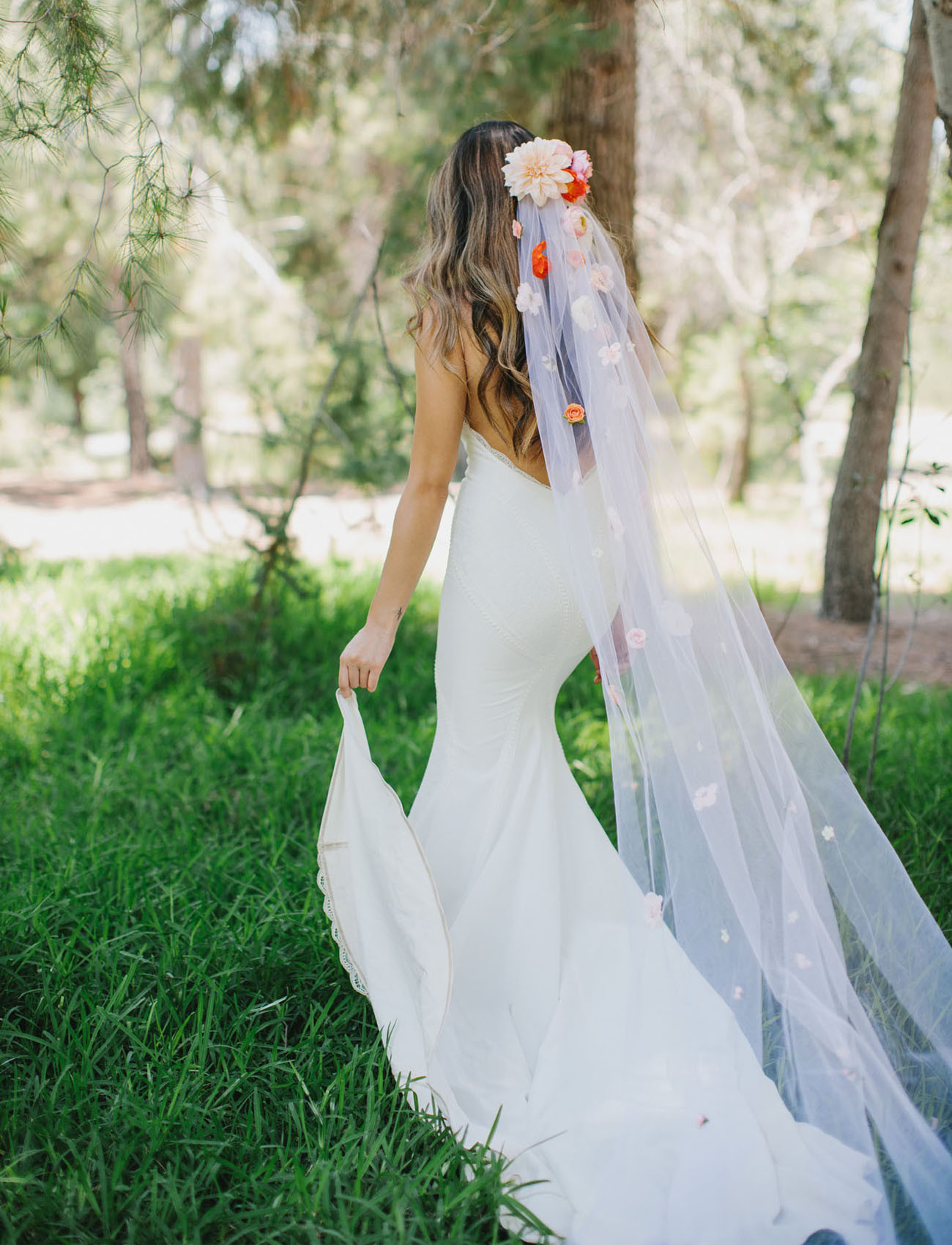 Diy Wedding Veil
 Make Your Own Custom Silk Flower Veil