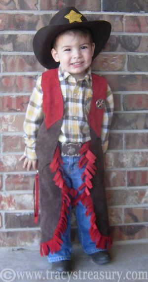 DIY Western Costume
 Western Sheriff costume for my favorite little cowboy