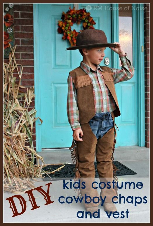 DIY Western Costume
 DIY Kids Costume Cowboy Chaps and Vest