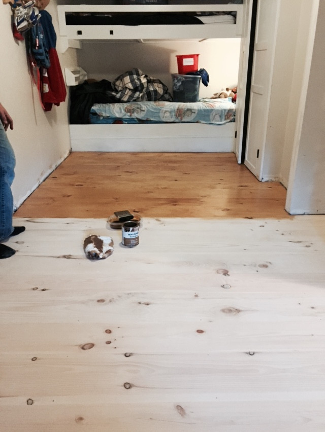 DIY Wide Plank Floors
 DIY Unfinished Wide Pine Floors & Review Lehman Lane