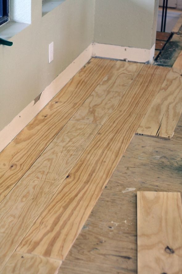 DIY Wide Plank Floors
 DIY Wide Plank Floors Made from Plywood Little Green