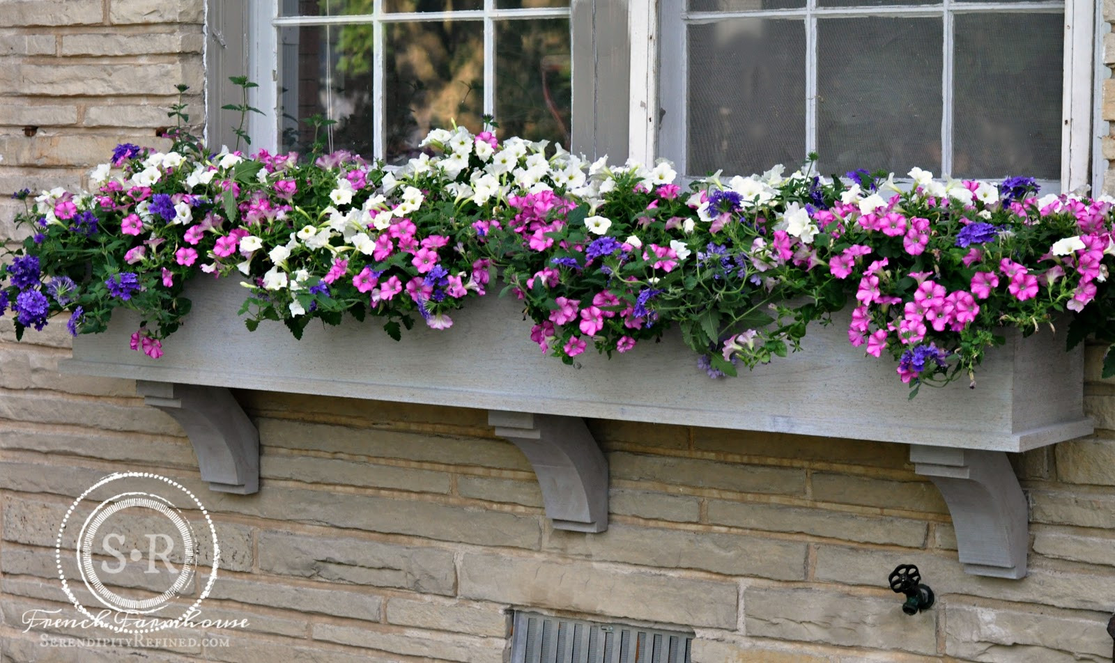 DIY Window Flower Boxes
 Serendipity Refined Blog How To Build A DIY Rustic Cedar
