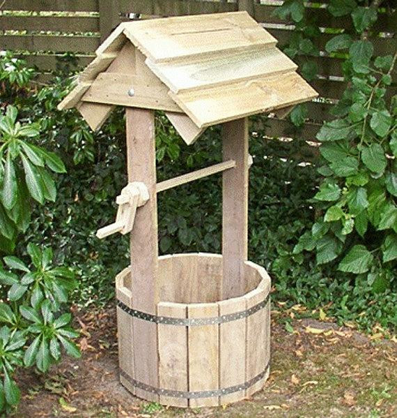DIY Wishing Well Plans
 Plans for a wooden wishing well PDF able file