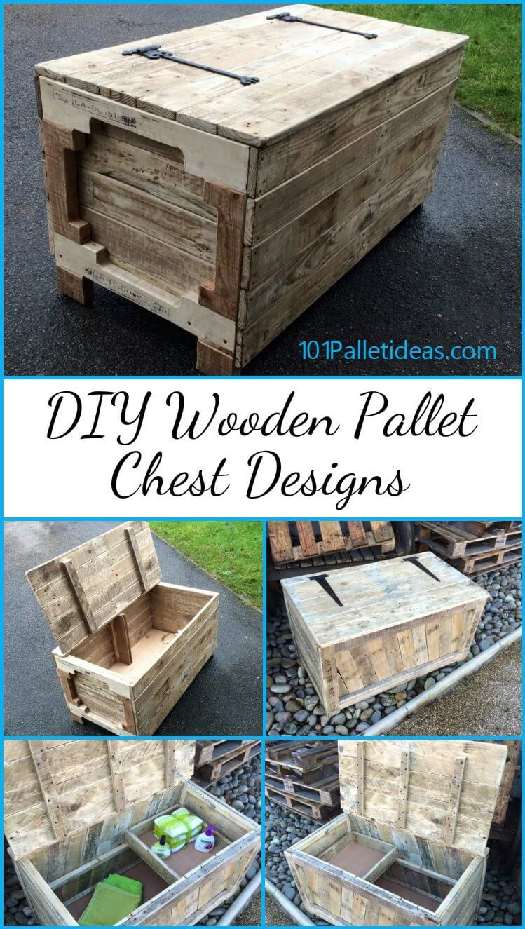 DIY With Wood Pallets
 DIY Wooden Pallet Chest Designs Easy Pallet Ideas