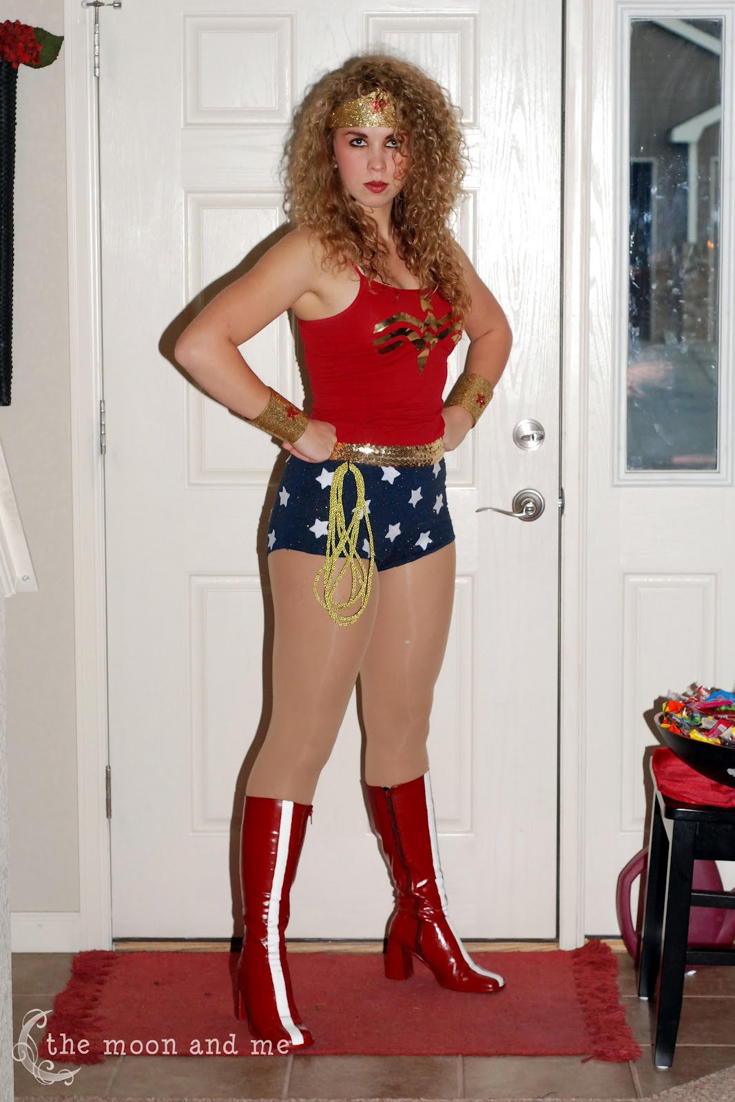 DIY Woman Costume
 The Moon and Me DIY Wonder Woman Costume