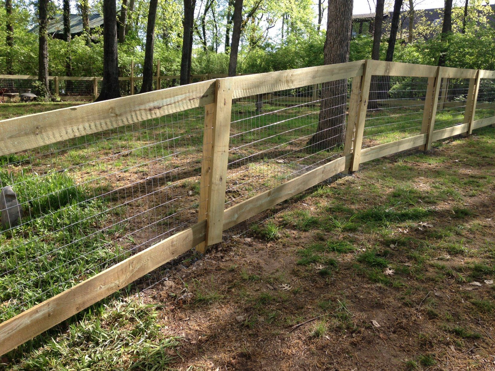 DIY Wood And Wire Fence
 best wire for welded wire fences Google Search