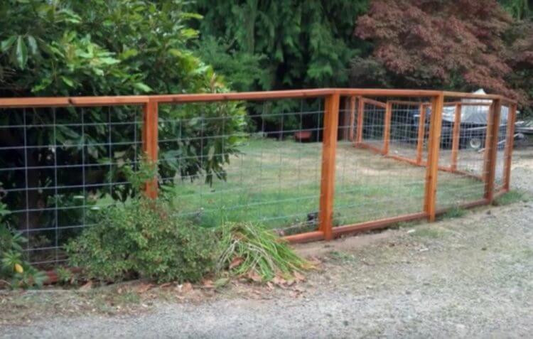 DIY Wood And Wire Fence
 17 Awesome Hog Wire Fence Design Ideas For Your Backyard
