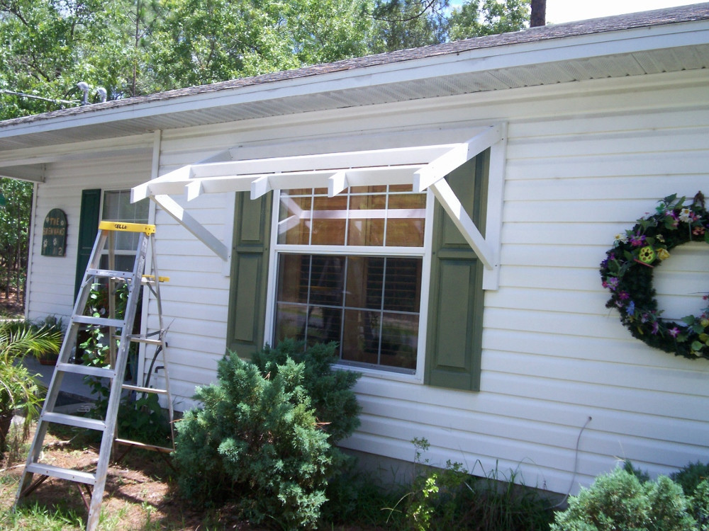 DIY Wood Awning
 Yawning over your Awning DIY Awnings on the Cheap Home