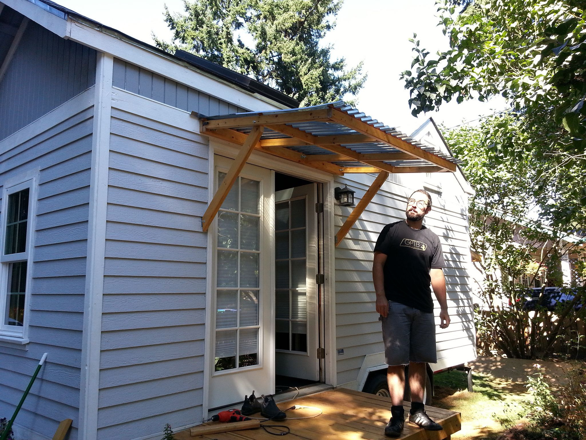 DIY Wood Awning
 How To Build A Awning Over A Deck