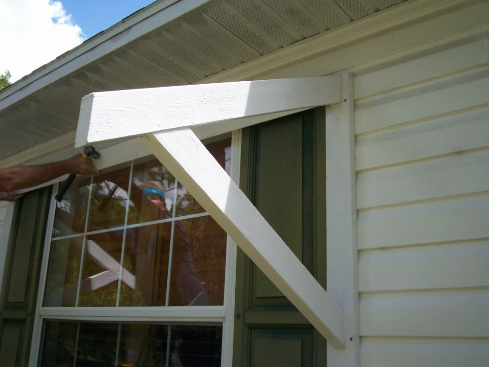 DIY Wood Awning
 Yawning over your Awning DIY Awnings on the Cheap Home