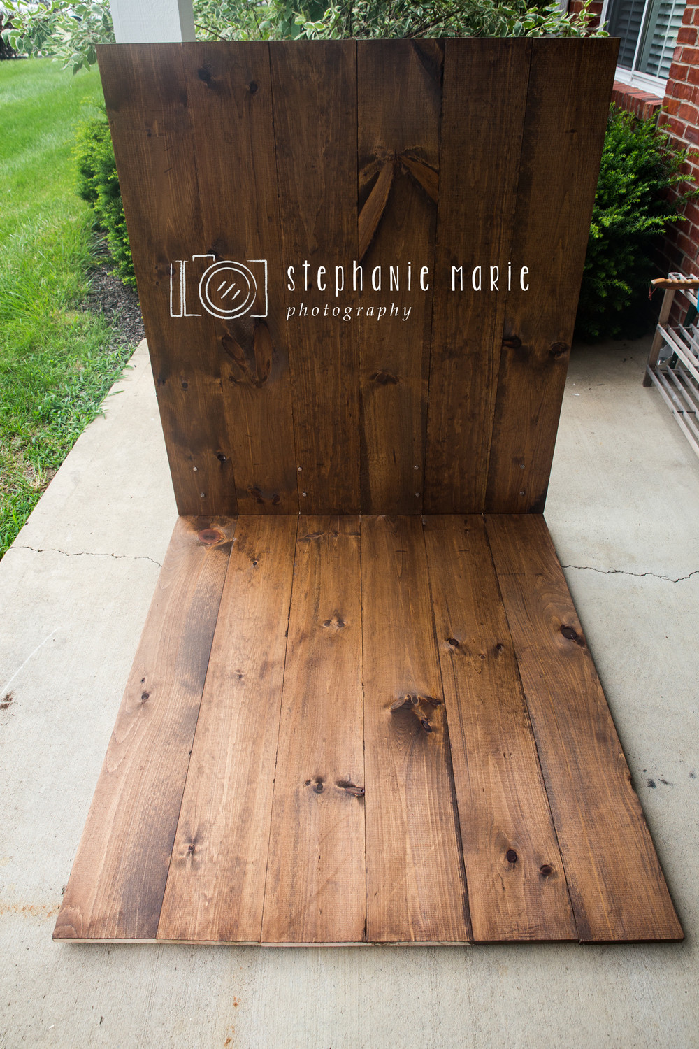 DIY Wood Backdrop
 DIY Faux Hardwood Wall & Floor — Stephanie Marie