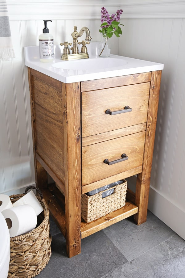 DIY Wood Bathroom Vanity
 10 Favorite Wood Stain Colors Angela Marie Made