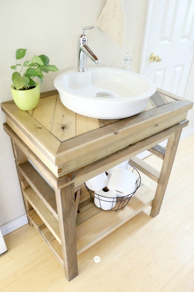DIY Wood Bathroom Vanity
 DIY Wood Projects Work it Wednesday – THE BLISSFUL BEE