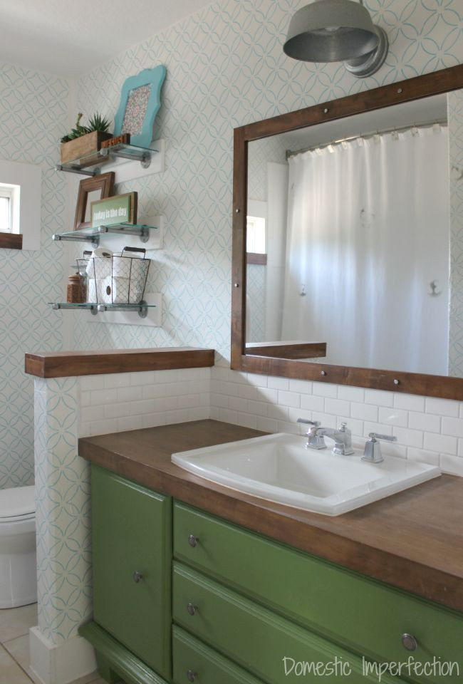 DIY Wood Bathroom Vanity
 Remodelaholic