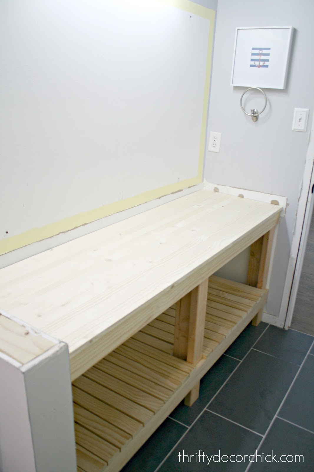 DIY Wood Bathroom Vanity
 How to build a DIY open bathroom vanity