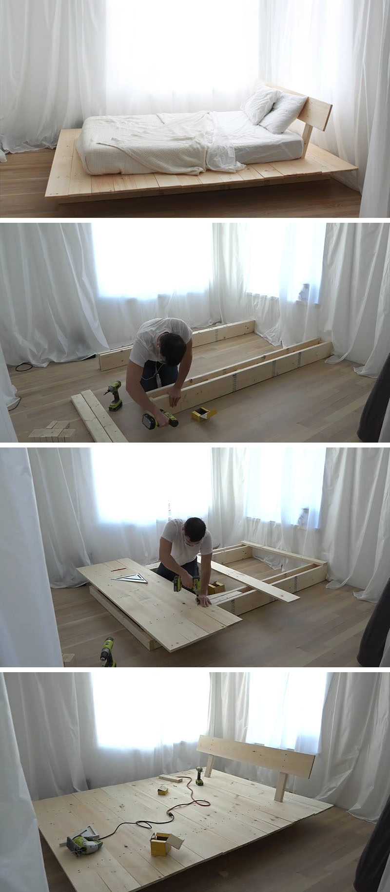 DIY Wood Bed Platform
 Make This DIY Modern Wood Platform Bed