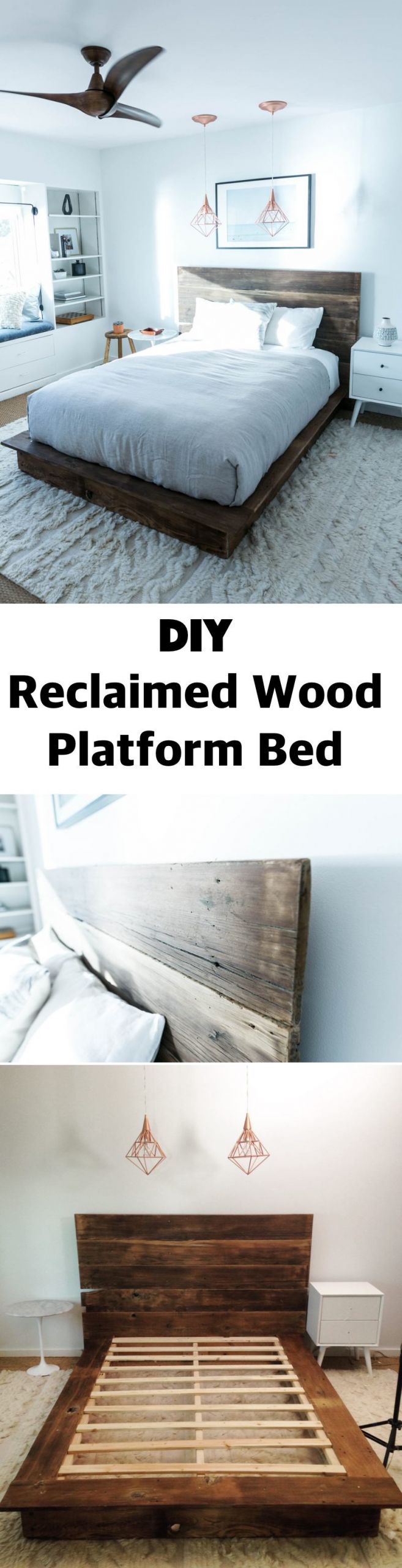 DIY Wood Bed Platform
 36 Easy DIY Bed Frame Projects to Upgrade Your Bedroom