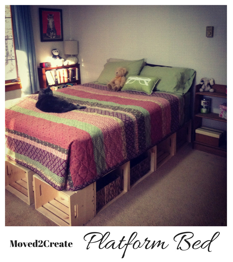 DIY Wood Bed Platform
 DIY Wood Crate Platform Bed