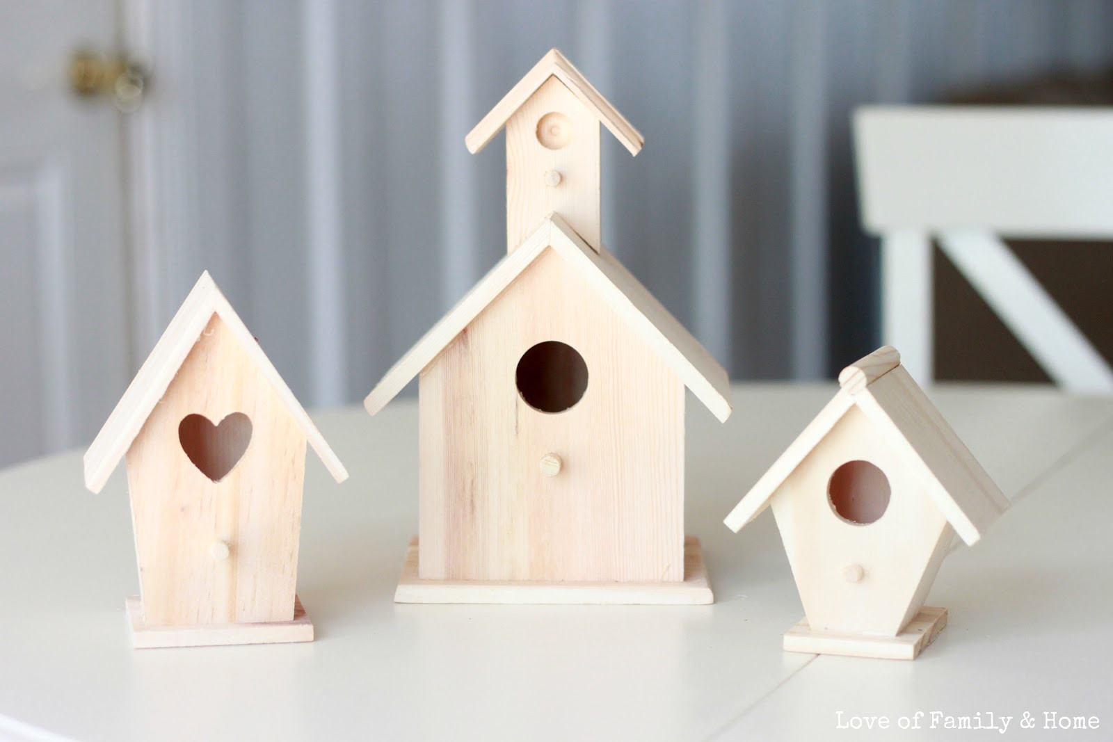 DIY Wood Bird Houses
 DIY Spring Birdhouses Love of Family & Home