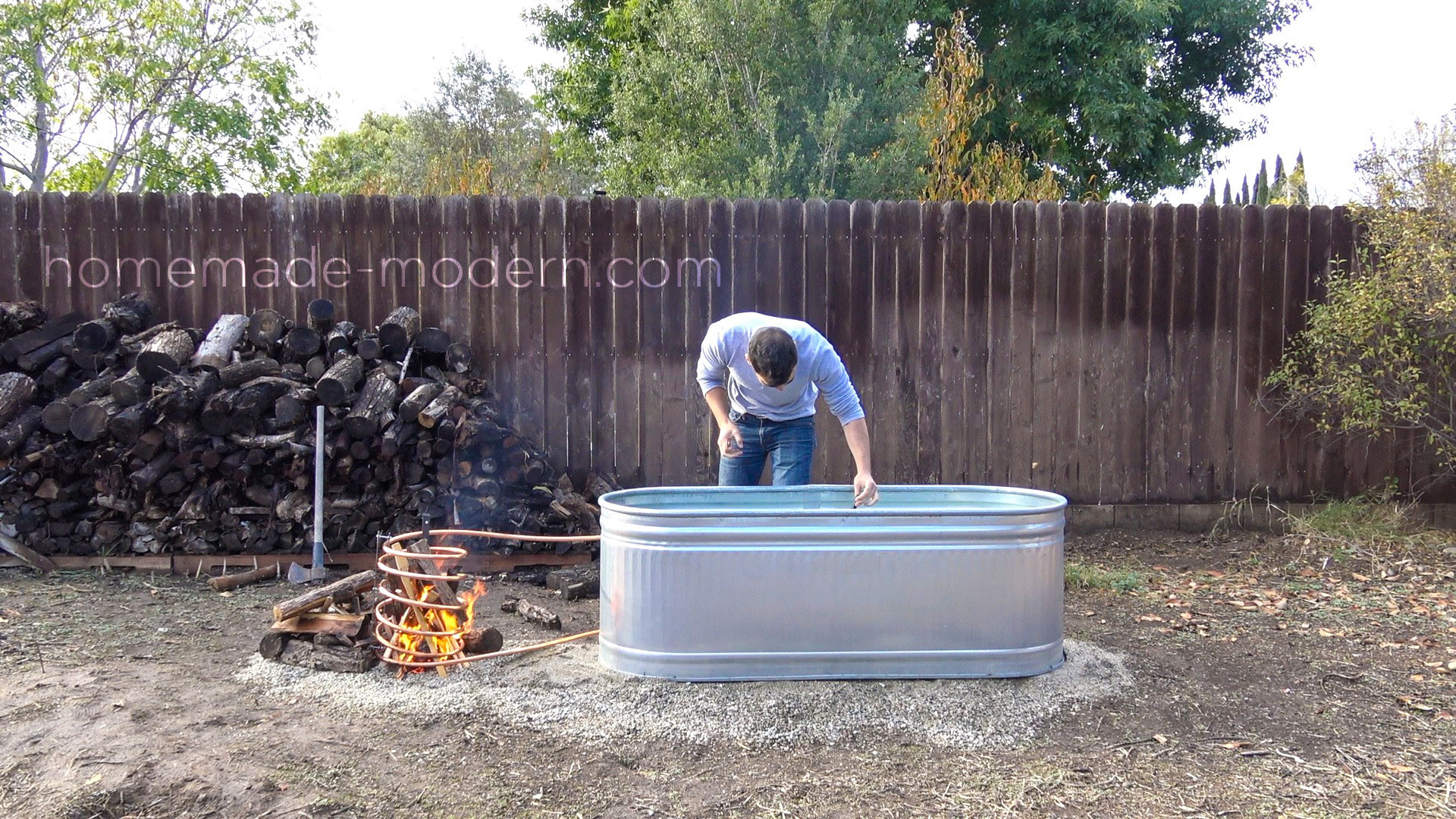 DIY Wood Burning Hot Tub
 HomeMade Modern EP112 DIY Wood Fired Hot Tub