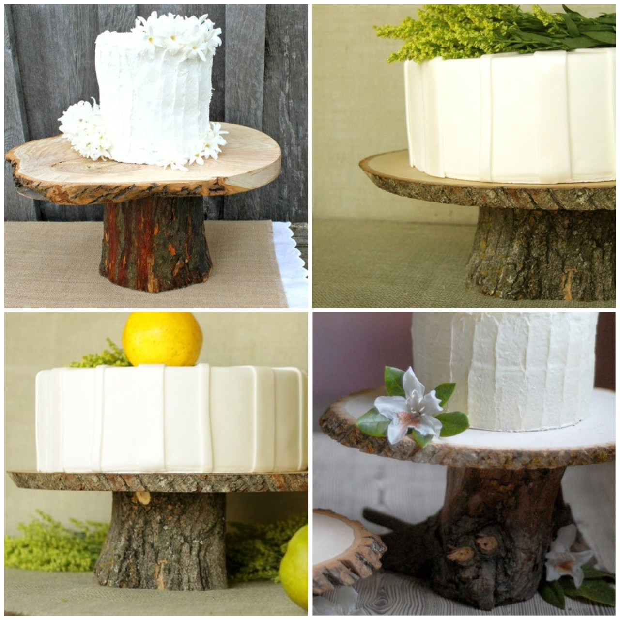 DIY Wood Cake Stand
 Rustic Wood Cake Stands a DIY