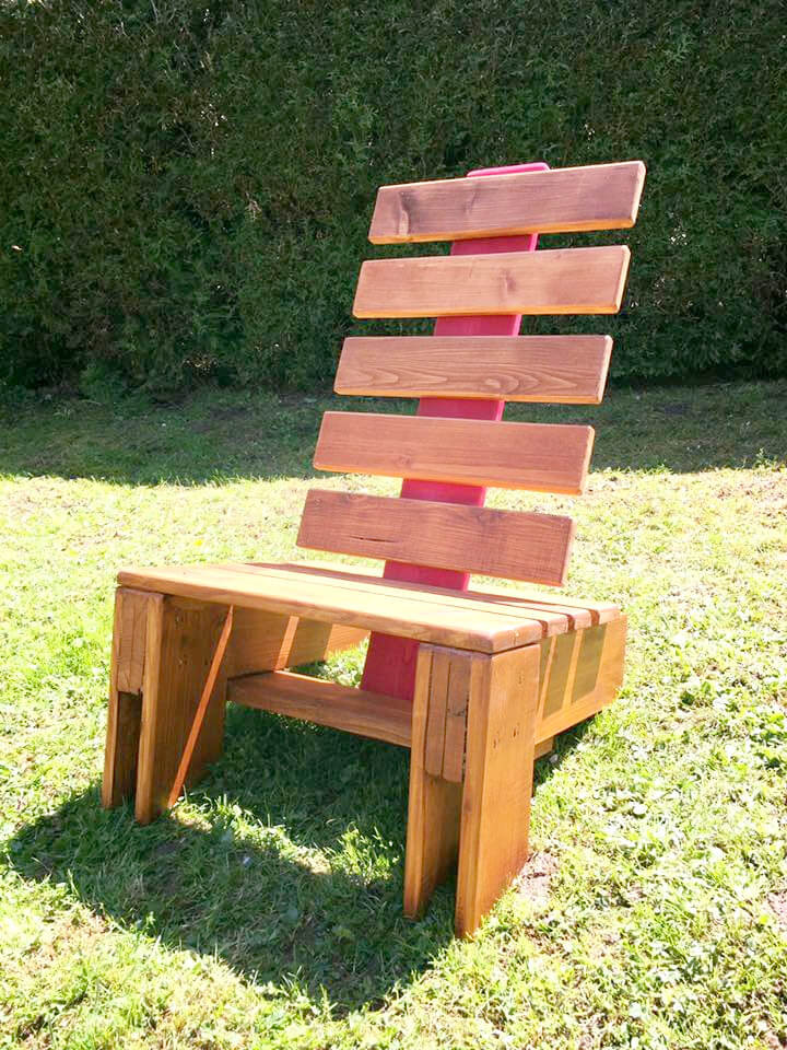 DIY Wood Chairs
 Pallet Lounge Chair DIY Wood Projects