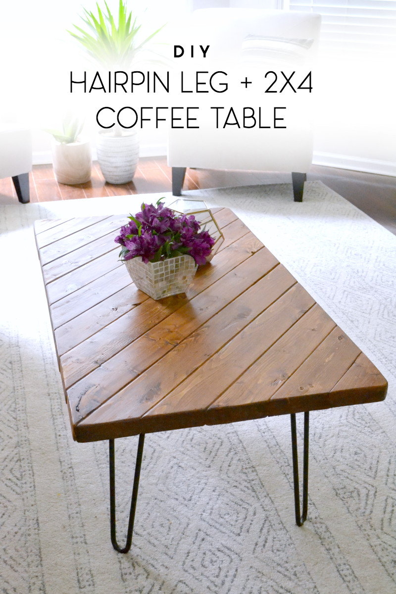 DIY Wood Coffee Table
 My 15 Minute DIY Hairpin Leg Coffee Table • Ugly Duckling