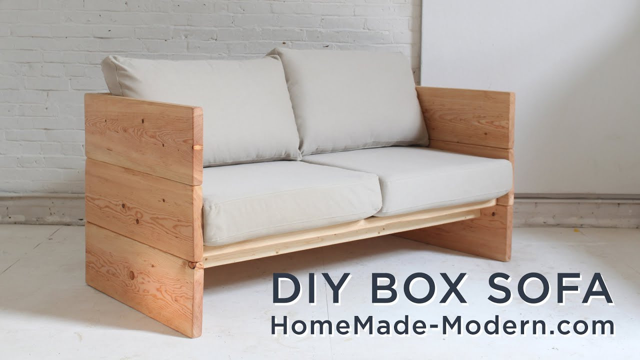DIY Wood Couch
 DIY Sofa made out of 2x10s