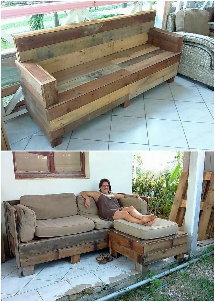 DIY Wood Couch
 Inexpensive DIY Wooden Pallet Projects for This Year