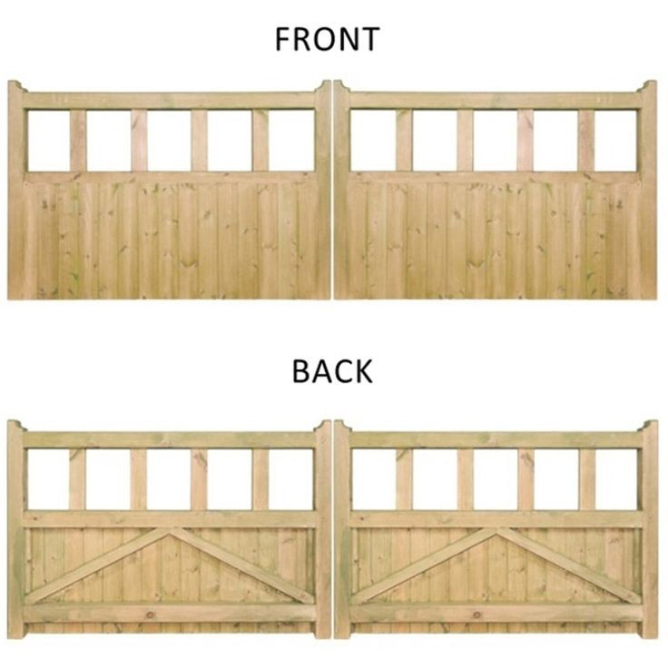 DIY Wood Driveway Gate
 Burbage Quorn Double Wooden Driveway Gate