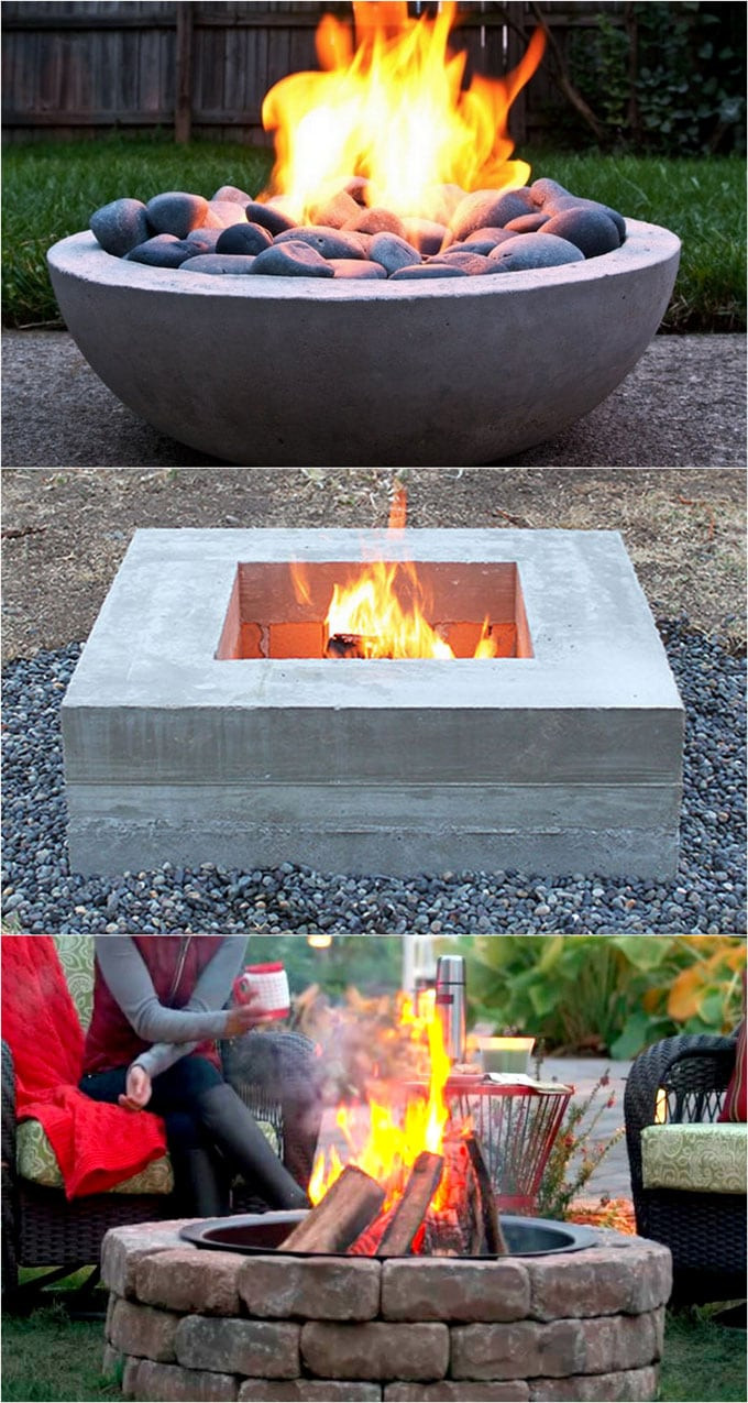 DIY Wood Fire Pit
 24 Best Fire Pit Ideas to DIY or Buy Lots of Pro Tips