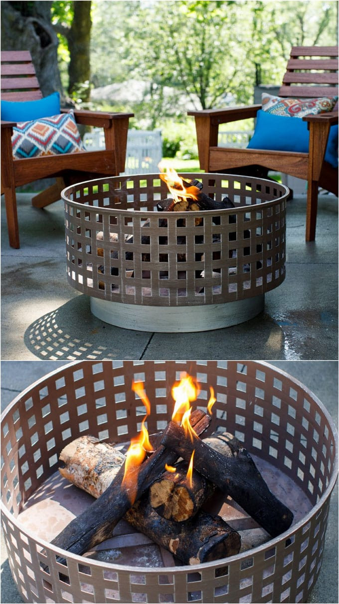 DIY Wood Fire Pit
 24 Best Fire Pit Ideas to DIY or Buy Lots of Pro Tips