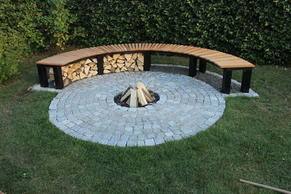 DIY Wood Fire Pit
 35 DIY Fire Pit Ideas Hative