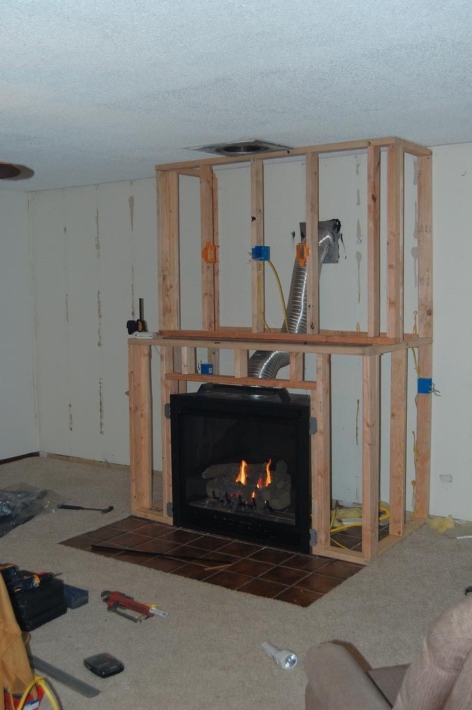 DIY Wood Fireplace Surround
 DIY Gas Fireplace Surround Fireplace in 2019