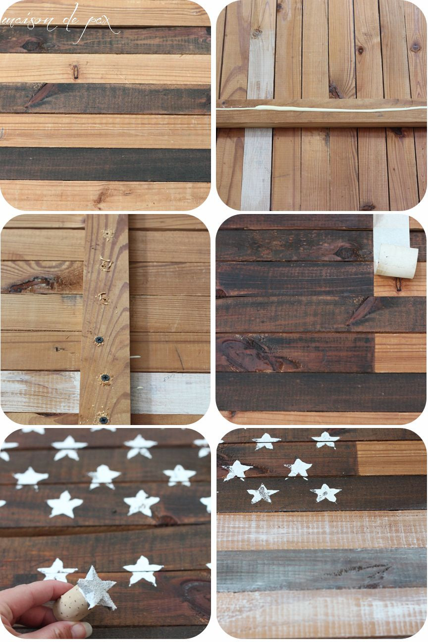 DIY Wood Flag
 DIY Planked American Flag