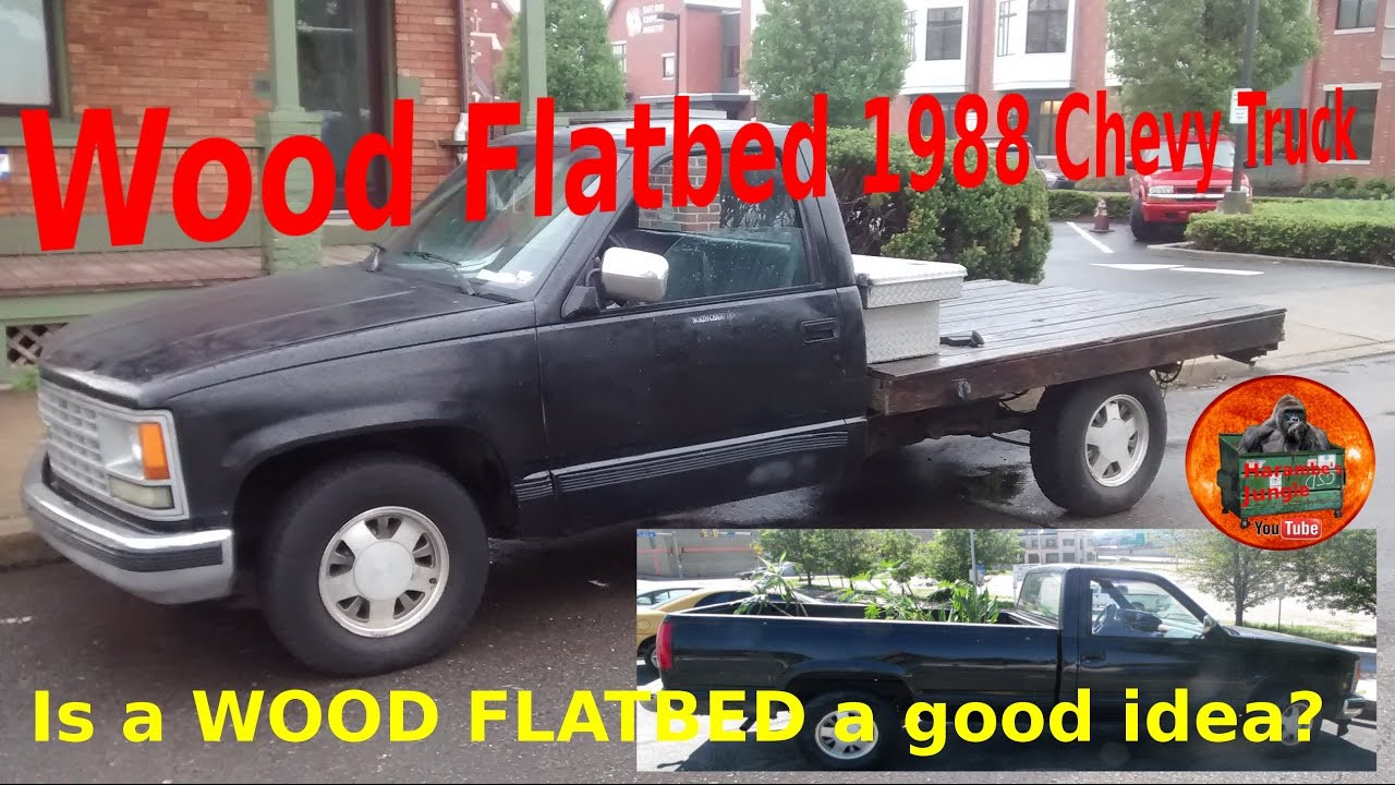 DIY Wood Flatbed
 Wood Flatbed how long do they last DIY flatbed 1988 Chevy