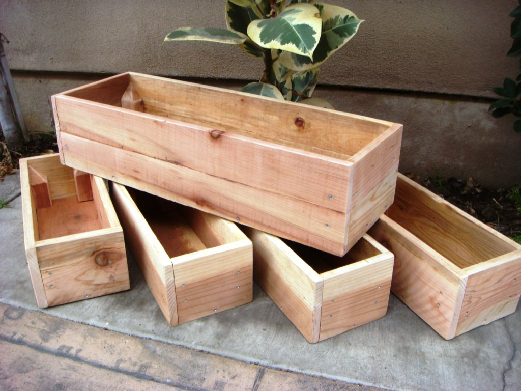 DIY Wood Flower Boxes
 70 DIY Planter Box Ideas Modern Concrete Hanging Pot