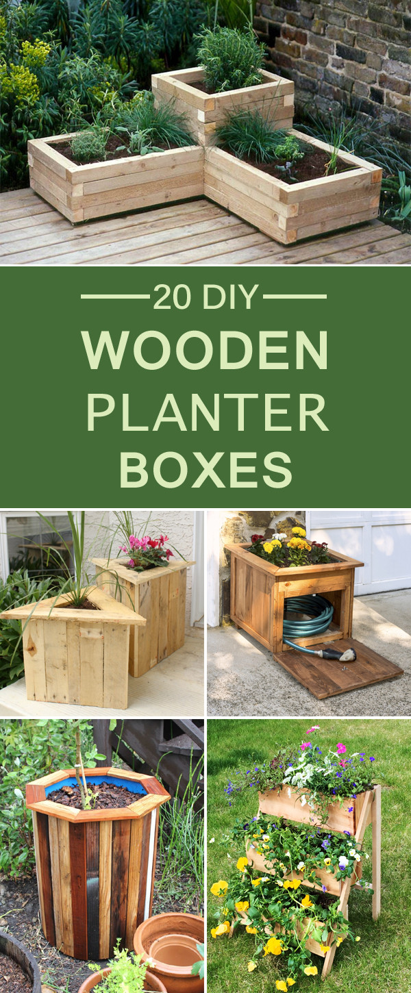 DIY Wood Flower Boxes
 20 DIY Wooden Planter Boxes for Your Yard or Patio