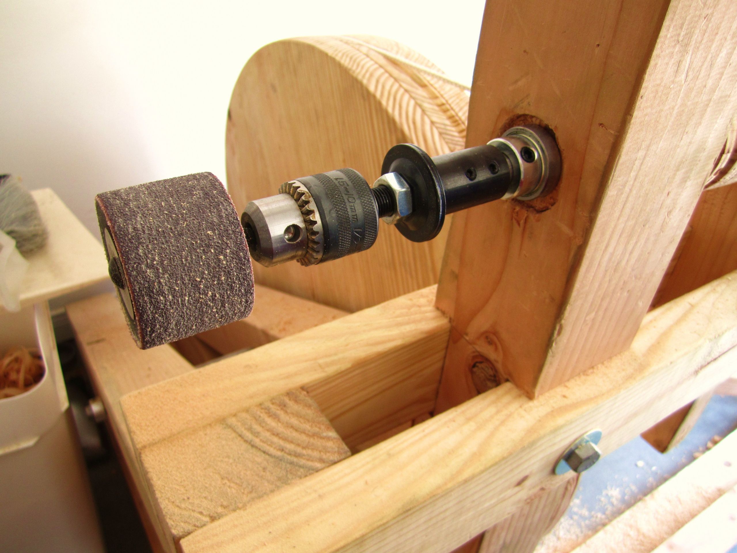 DIY Wood Lathes
 Build Drill Powered Wood Lathe DIY purple heart wood