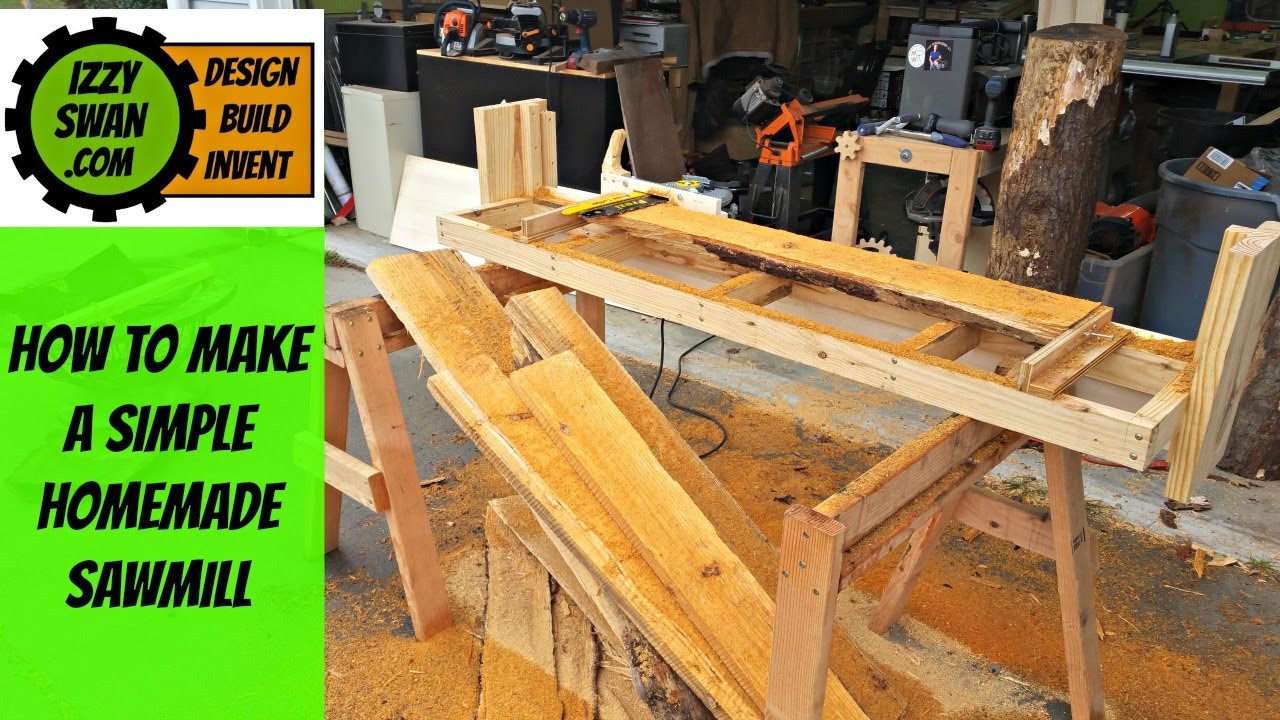 DIY Wood Mill
 how to make a simple homemade sawmill