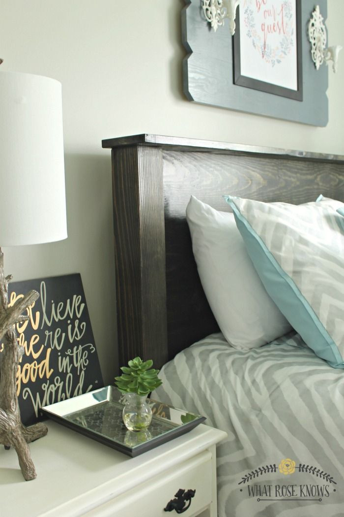 DIY Wood Panel Headboard
 DIY Wood Headboard under $35