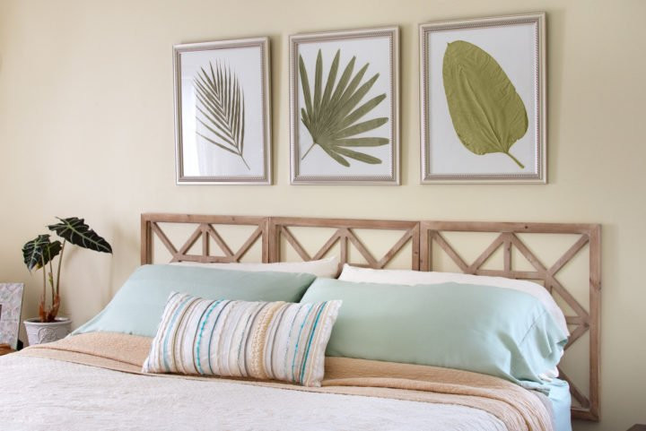 DIY Wood Panel Headboard
 Easy DIY Headboard made from Decorative Wall Panels