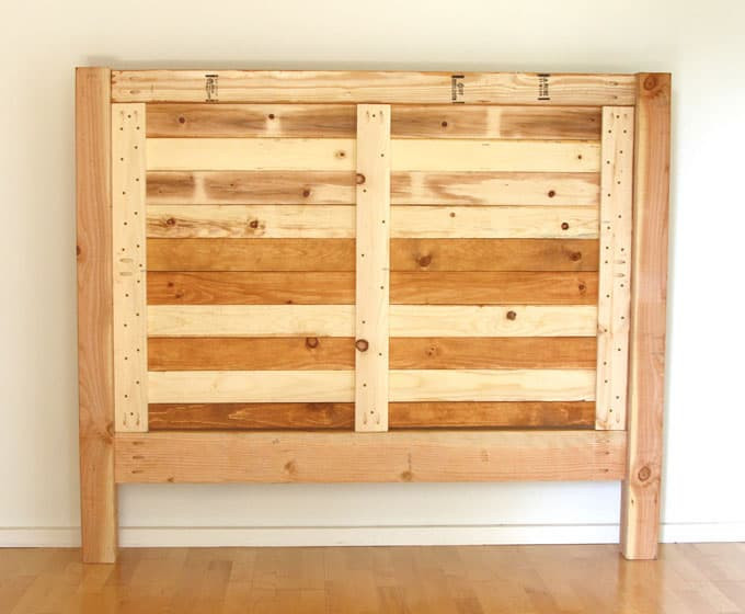 DIY Wood Panel Headboard
 Easy and Beautiful Wood DIY Headboard A Piece Rainbow