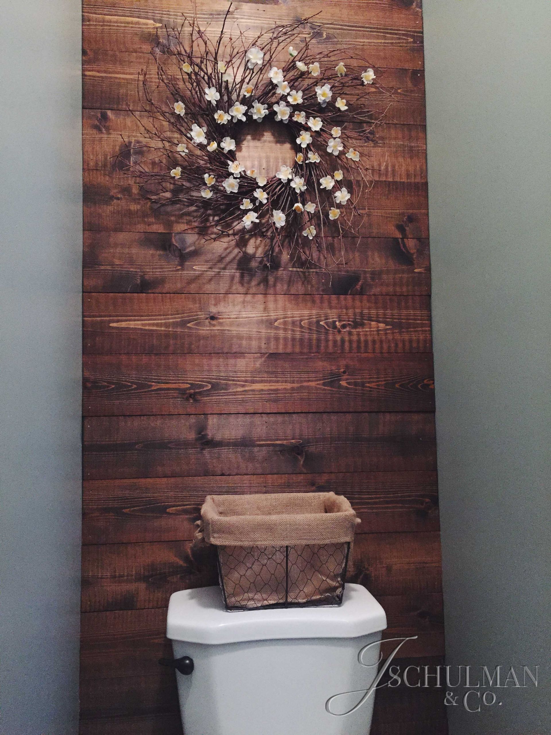 DIY Wood Panels
 DIY Wood Panel Bathroom Accent Wall – J Schulman & Co